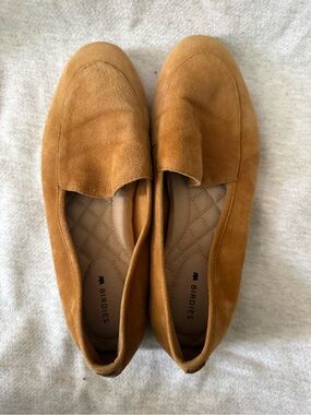 Birdies Men's Tan Suede Slip-On Loafers